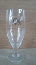 Antique Kronenburg BEER Advertising Stand Glass 25cl Gold Logo RARE Vintage