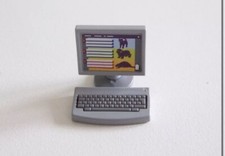 PLAYMOBIL (O1224) VETERINARY - Terminal Computer Screen Keyboard Animals 4343