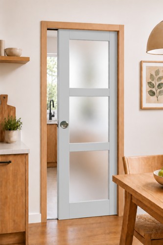 Porte coulissante greyria gris - porte,