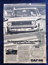 Daf 66 Marathon with DeDion Rear Axle, Original 1973 Advertising
