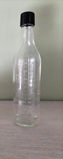 Ancien BIBERON en verre gradué E.J. GRAVIS avec bouchon d'origine à vis -  