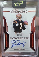 2023 Panini Flawless Boomer Esiason Honored Ink Emerald /15 On Card AUTO Bengals