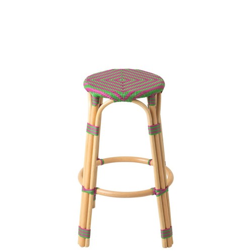 Tabouret bar rotin geo - de, en