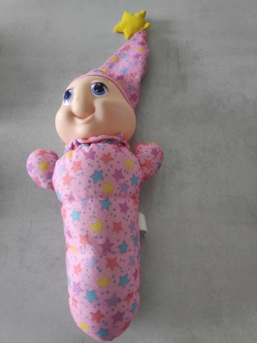Luciole veilleuse peluche rose