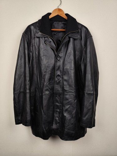 Blouson cuir agneau nappa noir
