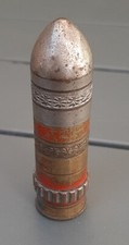 WW1 Briquet "Obus" laiton métal Poilu 1914/1918 ORIGINAL Tranchée TRENCH ART