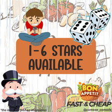 BON APPETIT ALBUM STICKER M0N0G0 -1 to 6 Stars Sticker ⚡️FAST DELIVERY& CHEAP⚡