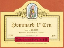 Etiquette Vin de Bourgogne-Pommard 1er Cru"Les Epenots-Groubier-R.442
