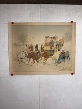Rare affiche ancienne Voiture