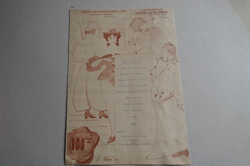 Menu ancien théâtre - ancien,