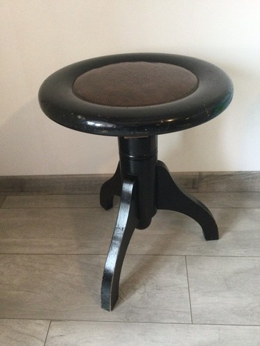 Tabouret piano ancien cuir - de,