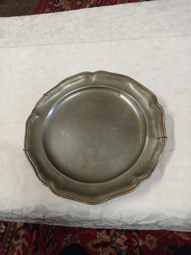 Assiette étain ancienne