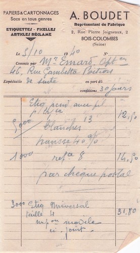 Bois colombes papetier - 92,