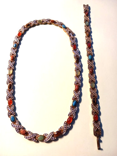 Ancienne parure collier ras - , de