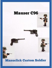 2 x PISTOLETS MAUSER C96 ARME