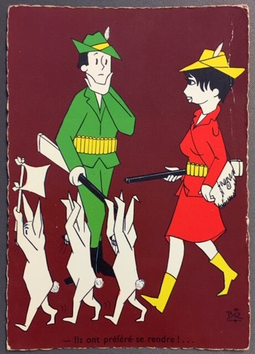 Carte postale humoristique - postale,