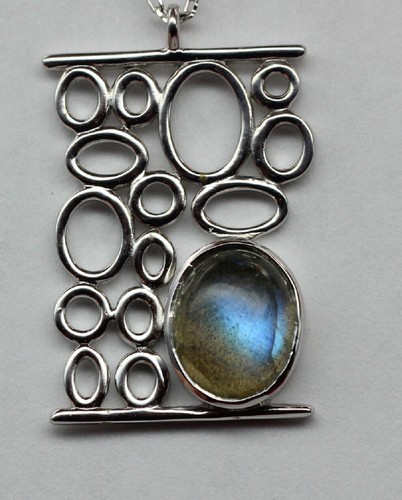 Pendentif labradorite 925 - pendentif,