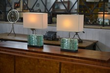 Paire de lampes brutalistes en