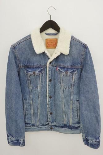 Veste jean biker bleue - jean,