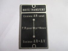 Nameplate plate Renault Goelette R 2017 circuit diagram S21