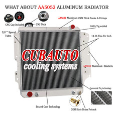 Radiateur Pour JEEP WRANGLER YJ TJ 2.5L 4.0L 4.2 RHD 1986-07 Aluminium 3 Rangée