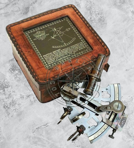 Sextant nautique laiton