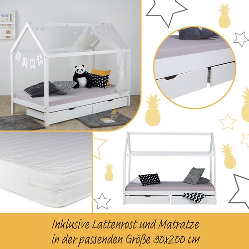 Lit enfant matelas maison - lit,