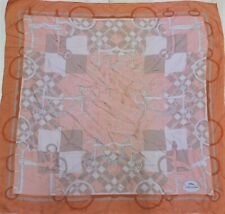 VINTAGE WOMEN'S LONGCHAMP PARIS (1313) 100% PURE SILK SCARF 86cm x 88cm