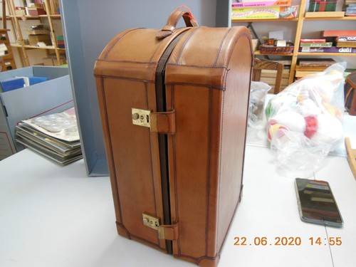Malle cabine cuir - malle, en