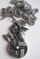 PENDENTIF ACIER INOX   VIKING