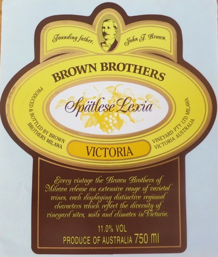 Etiquettes vin australia brown - vin,