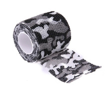 Rouleau adhésif camouflage treillis blanc/gris/noir x2