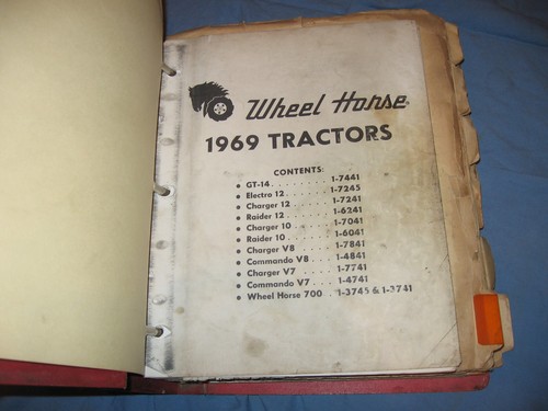 Wheel horse parts manual lot - wheel,
