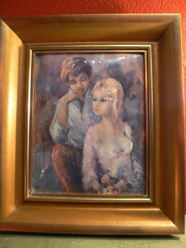 Ancien tableau delveaux plaque - ancien,
