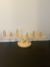 Wooden Electric Lighted Menorah/Hanukkah/IKEA