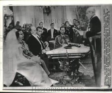 1960 Press Photo Lucien Cooremans at King Baudouin & bride's wedding in Belgium