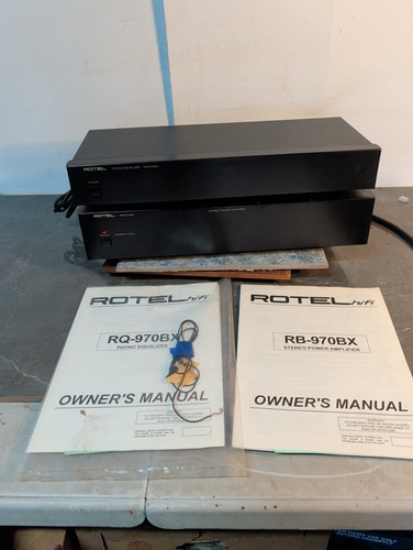 Vintage lot rotel 970bx - rotel, rq-970bx