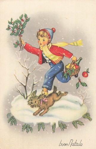 Illustree buon natale - cp,