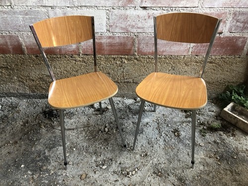 Paire chaise ancienne pieds - paire,