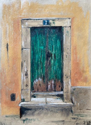Tableau pastel signé - tableau,