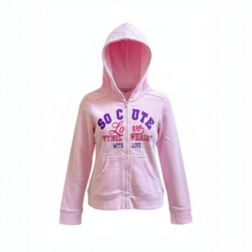 Veste fille capuche rose - veste,