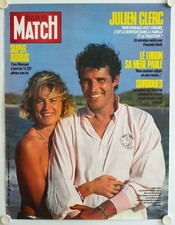 JULIEN CLERC Paris Match 1987 Poster - 60x80 cm