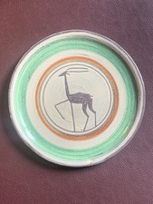 Émile Masson céramique sgraffito antilope africaniste Vallauris très bel état