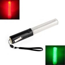 Safety Control Traffic Wand Red Green LED Light 3xAA Multi-function Signal Baton