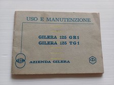 Gilera 125 TG1 - GR1 1977 maintenance manual original Italian booklet