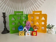 924⚜️ Toy Playskool Suitcase Suitcase Cubes Educational Awakening Game Blocks Shapes