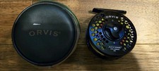 Orvis Access Mid Arbor III Fly Reel with Line, Backing, and Pouch.