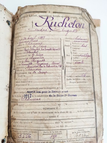 Ancien livret militaire 1917 - ancien,