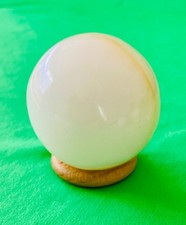 BOULE SPHERE marbre ONYX blanc