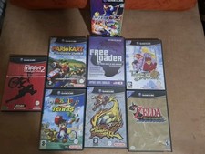 Gamecube Lot 8 Jeux, FREE LOADER, Mario Kart, Mario Tennis, Mario Smash, Zelda, 
